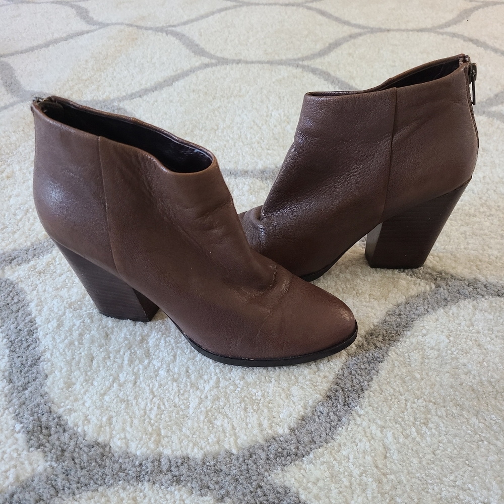 Cole Haan Brown Leather Ankle Boots  7.5